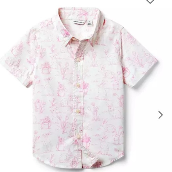 Bunny Toile Poplin Shirt by Janie and Jack - Picture 1 of 4